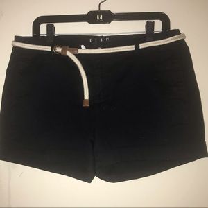 Elle black chinos with belt